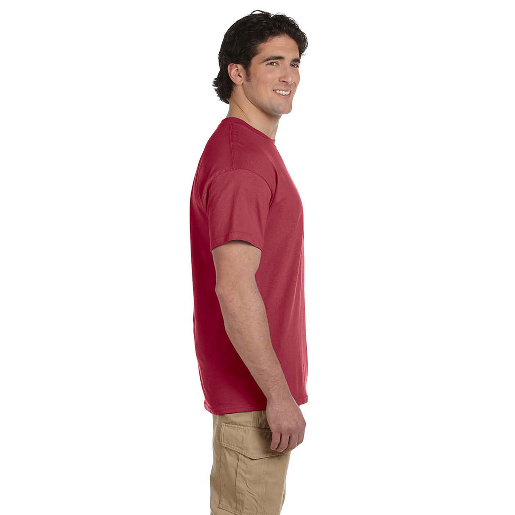 Gildan Men's Heather Cardinal Ultra Cotton 6 oz. T-Shirt