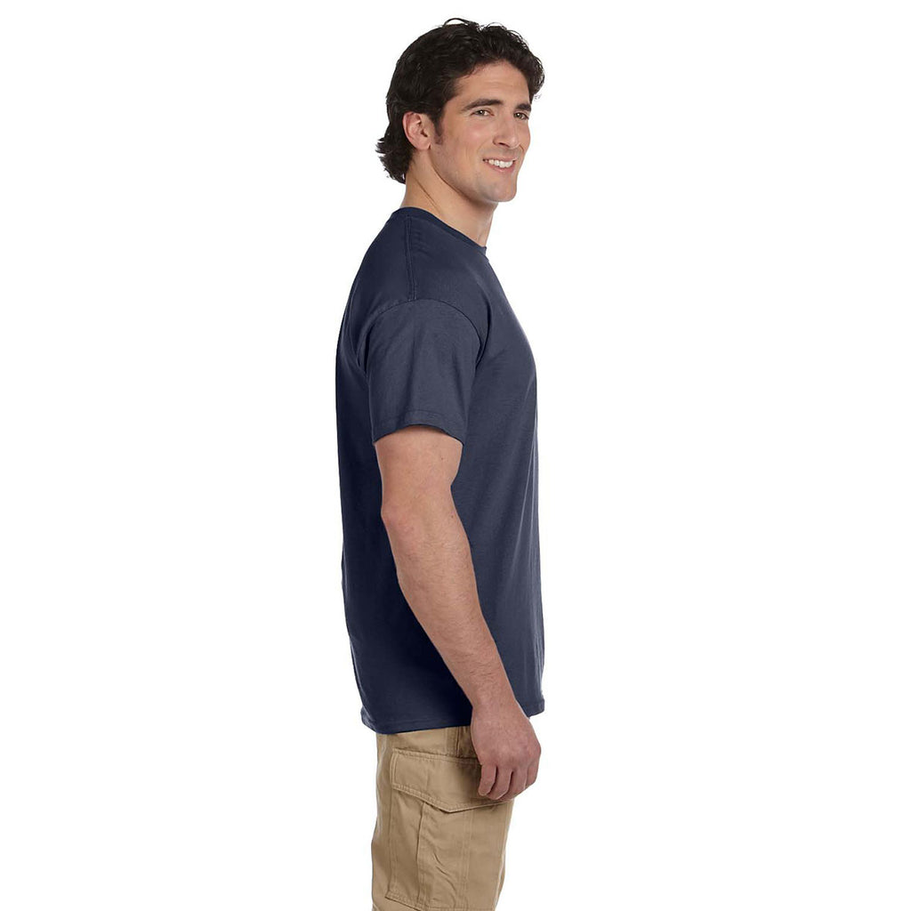 Gildan Men's Heather Navy Ultra Cotton 6 oz. T-Shirt