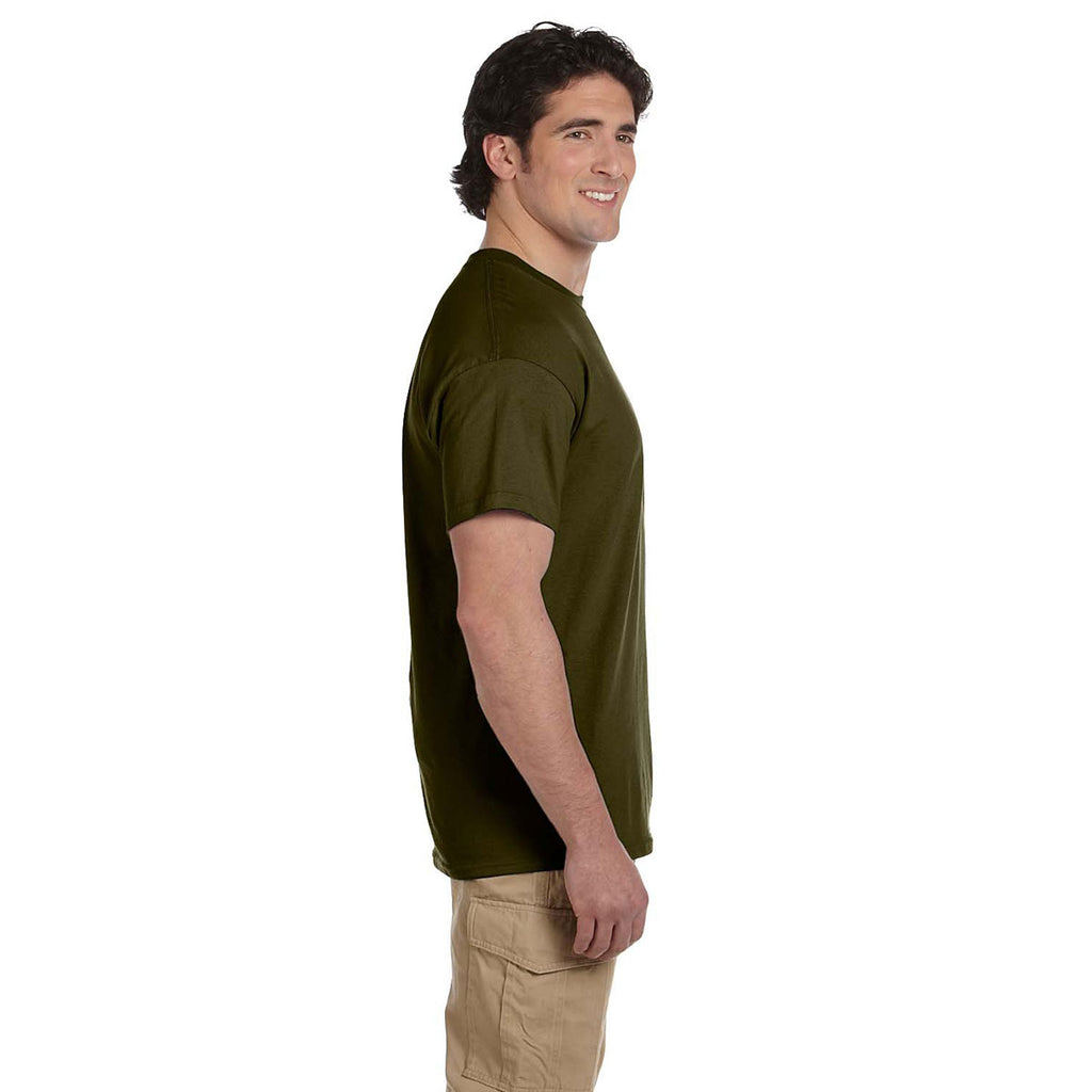 Gildan Men's Olive Ultra Cotton 6 oz. T-Shirt