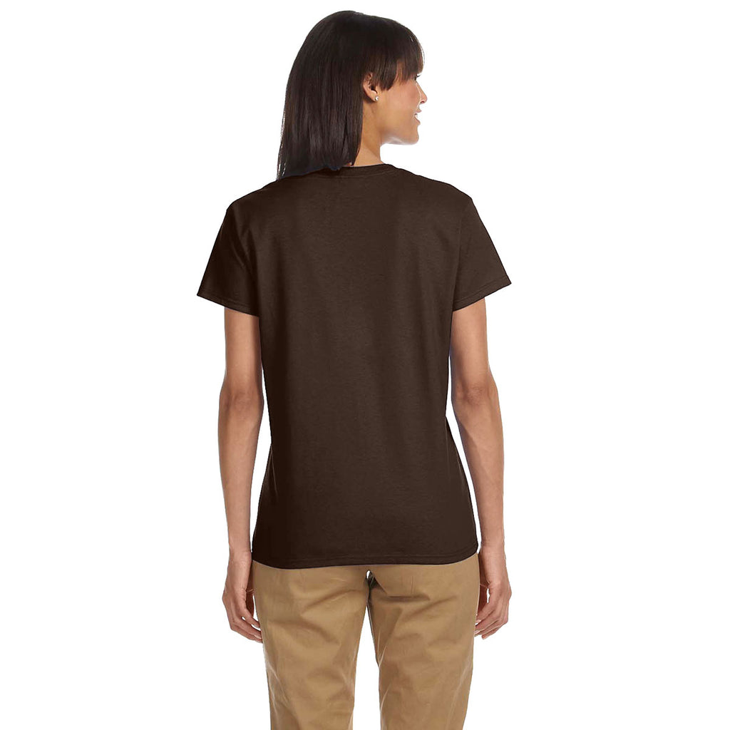 Gildan Women's Dark Chocolate Ultra Cotton 6 oz. T-Shirt