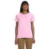 Gildan Women's Light Pink Ultra Cotton 6 oz. T-Shirt