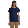 Gildan Women's Navy Ultra Cotton 6 oz. T-Shirt