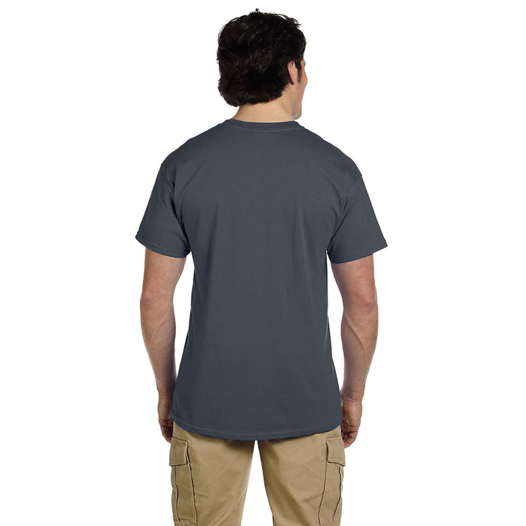 Gildan Men's Charcoal Ultra Cotton Tall 6 oz. T-Shirt