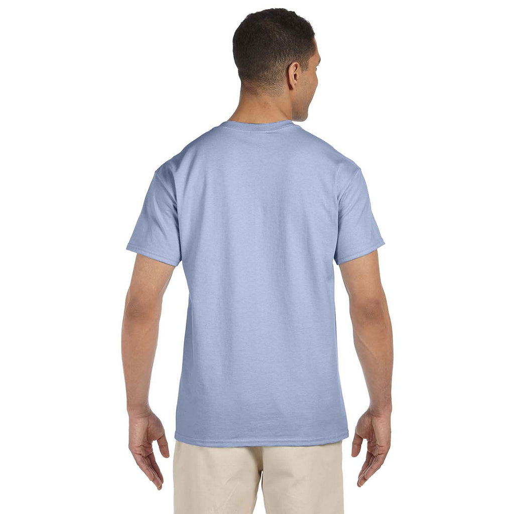 Gildan Unisex Light Blue Ultra Cotton Pocket T-Shirt