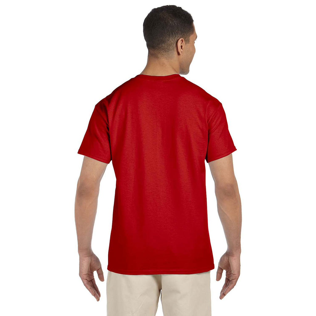 Gildan Unisex Red Ultra Cotton Pocket T-Shirt