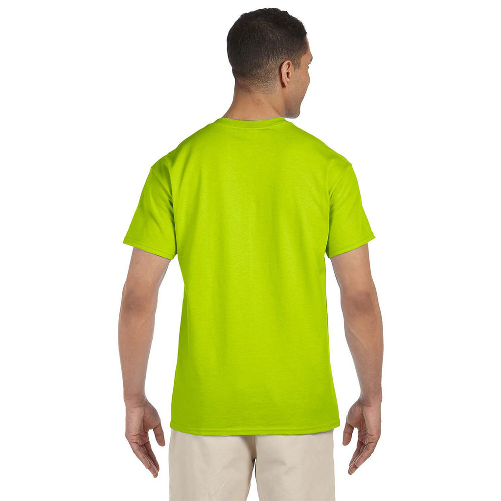 Gildan Unisex Safety Green Ultra Cotton Pocket T-Shirt