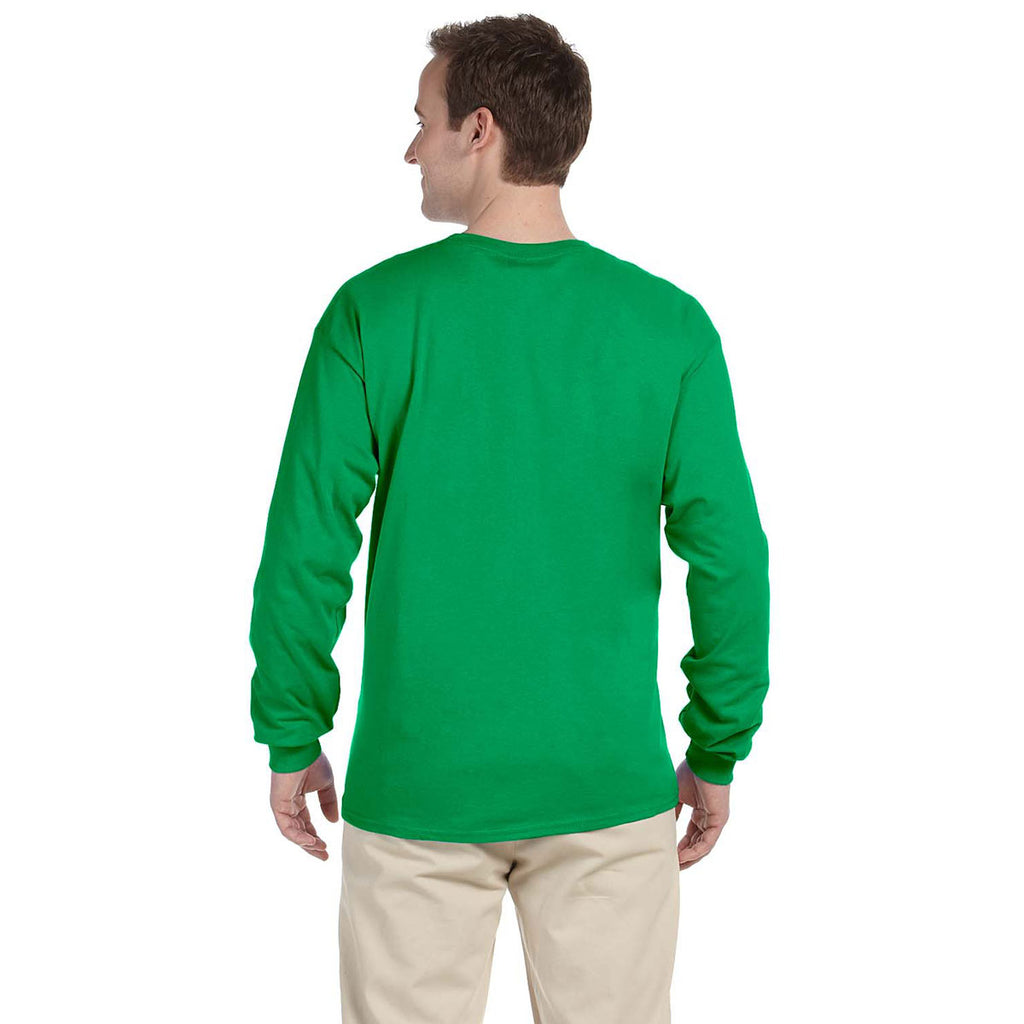 Gildan Men's Irish Green Ultra Cotton Long Sleeve T-Shirt