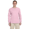 Gildan Men's Light Pink Ultra Cotton Long Sleeve T-Shirt