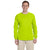 Gildan Men's Safety Green Ultra Cotton Long Sleeve T-Shirt