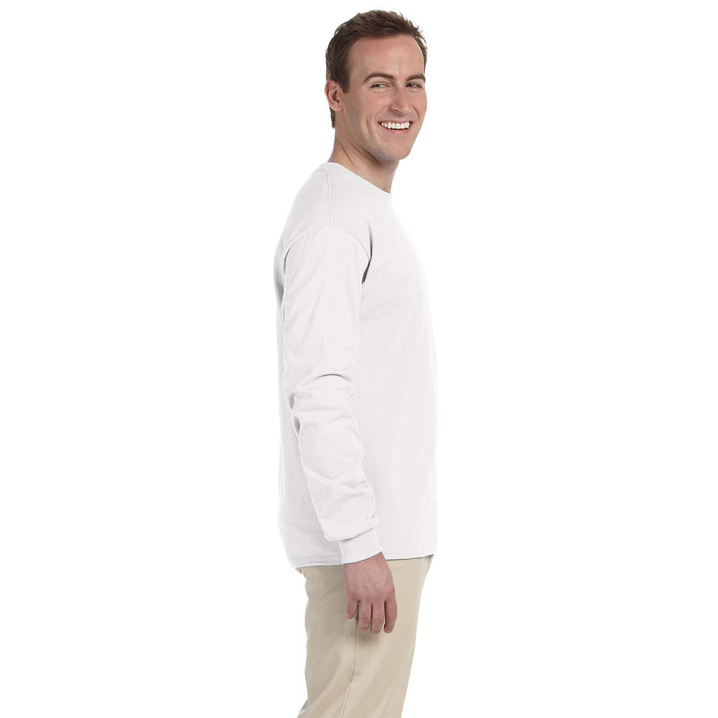 Gildan Men's White Ultra Cotton Long Sleeve T-Shirt