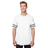 Gildan Men's White/Graphite Heather Heavy Cotton Victory T-Shirt