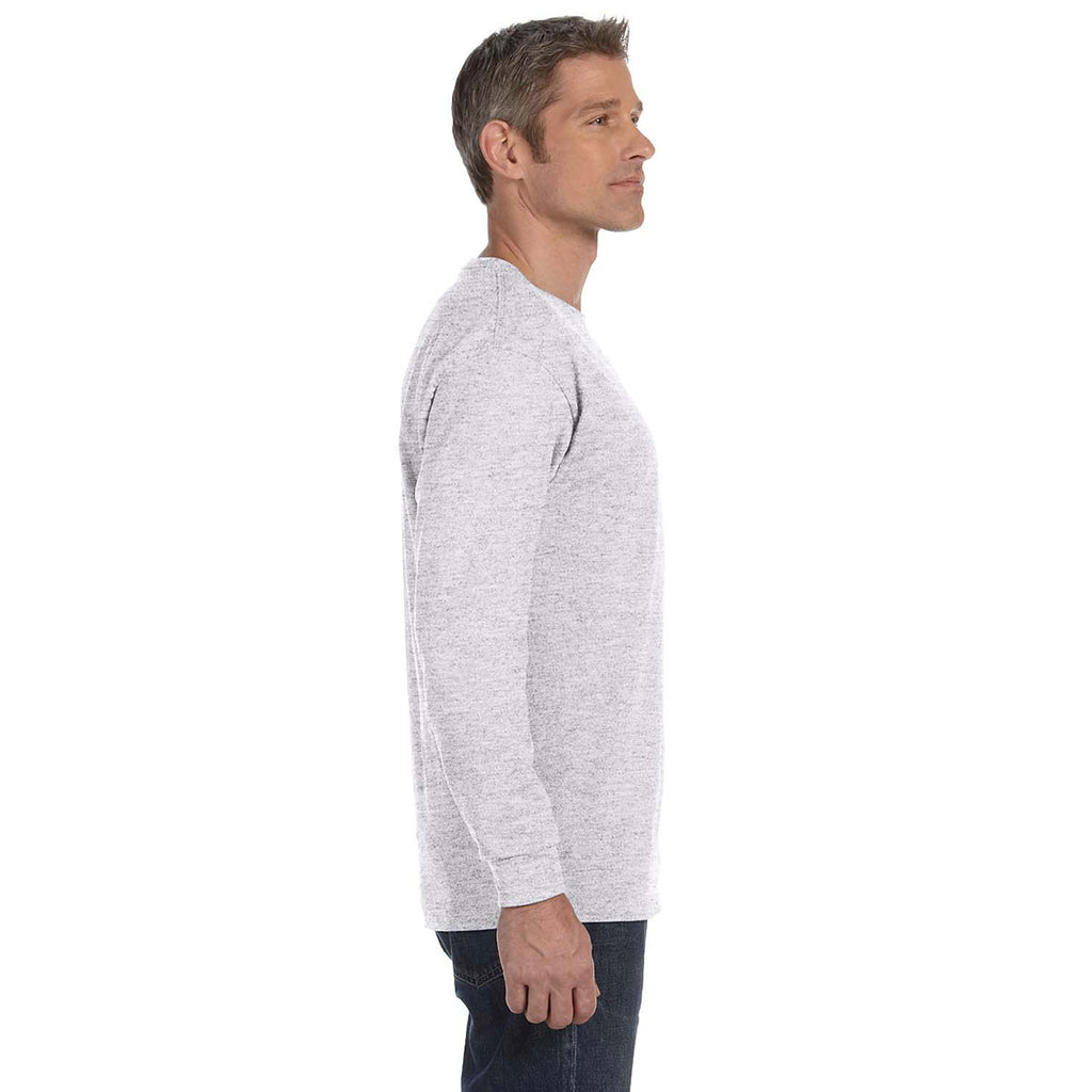 Gildan Men's Ash Grey 5.3 oz. Long Sleeve T-Shirt