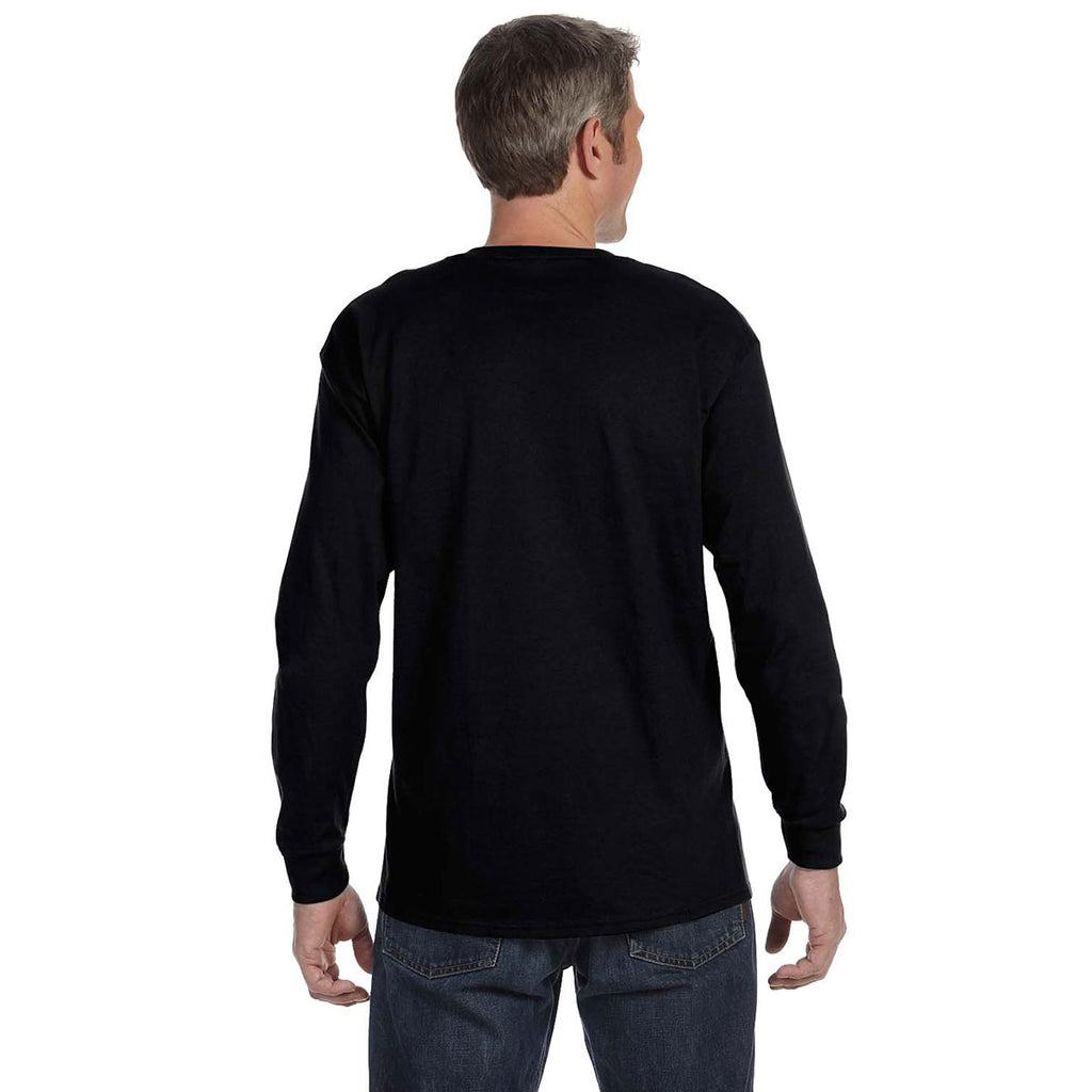 Gildan Men's Black 5.3 oz. Long Sleeve T-Shirt