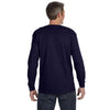 Gildan Men's Navy 5.3 oz. Long Sleeve T-Shirt