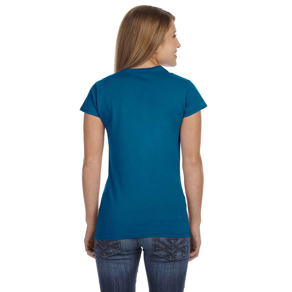 Gildan Women's Antique Sapphire Softstyle 4.5 oz. Fitted T-Shirt
