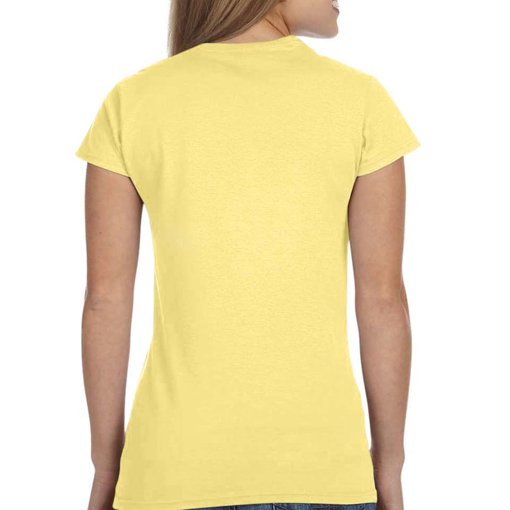 Gildan Women's Cornsilk Softstyle 4.5 oz. Fitted T-Shirt