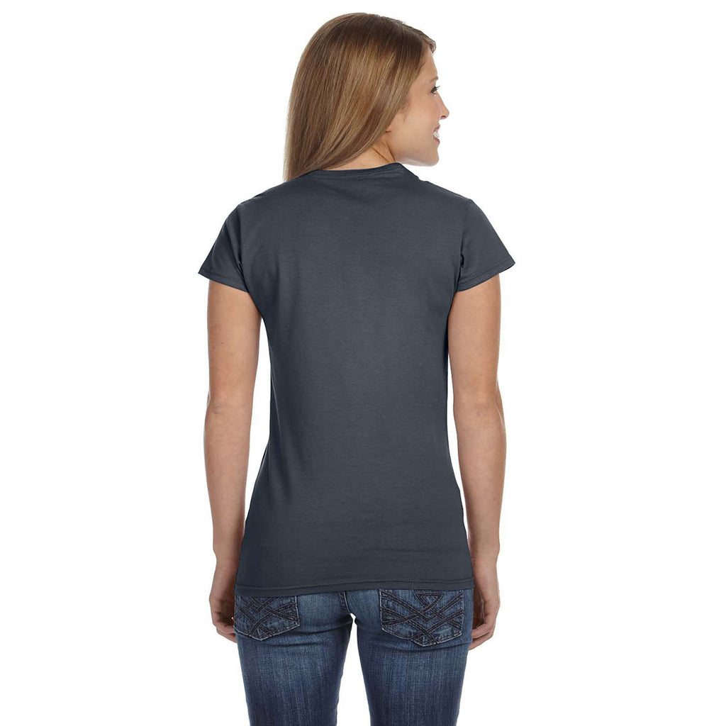 Gildan Women's Dark Heather Softstyle 4.5 oz. Fitted T-Shirt