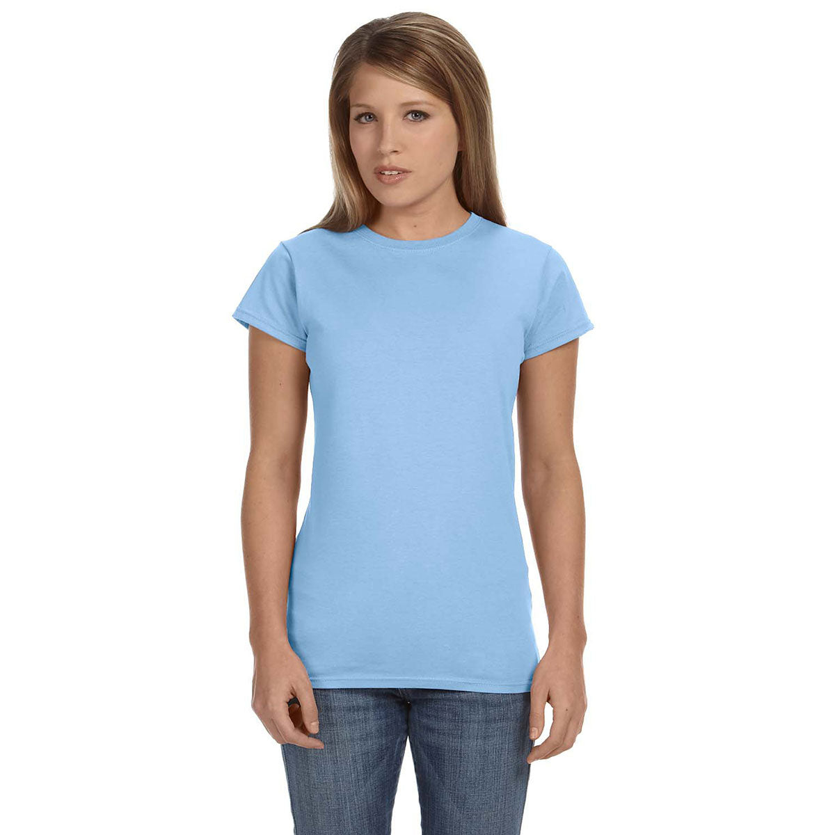 Women's Light Blue Softstyle 4.5 oz. Fitted