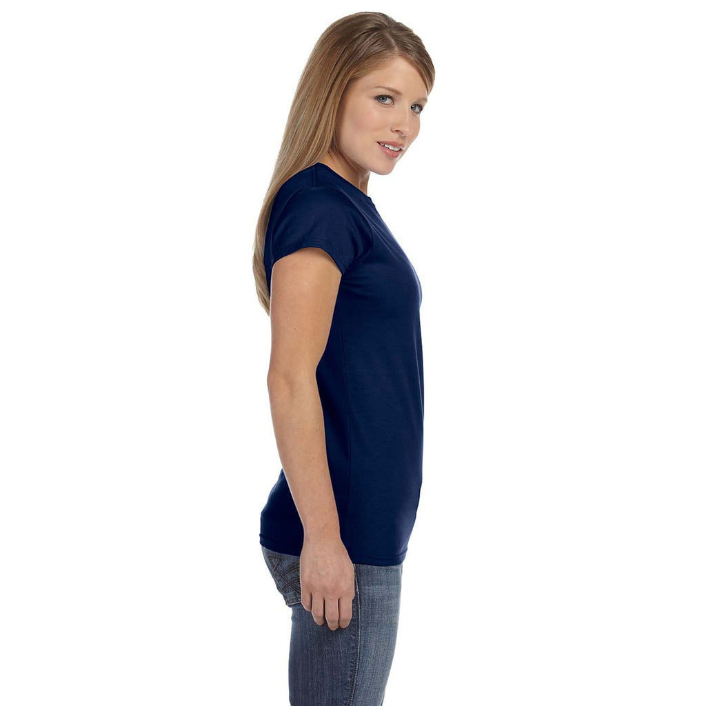 Gildan Women's Navy Softstyle 4.5 oz. Fitted T-Shirt