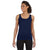 Gildan Women's Navy Softstyle 4.5 oz. Fitted Tank