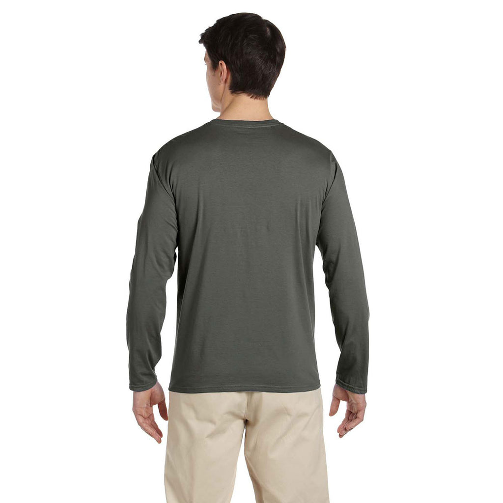 Gildan Men's Military Green Softstyle 4.5 oz. Long-Sleeve T-Shirt