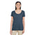 Gildan Women's Heather Navy Softstyle 4.5 oz. Deep Scoop T-Shirt