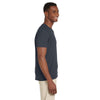 Gildan Men's Charcoal Softstyle 4.5 oz. V-Neck T-Shirt