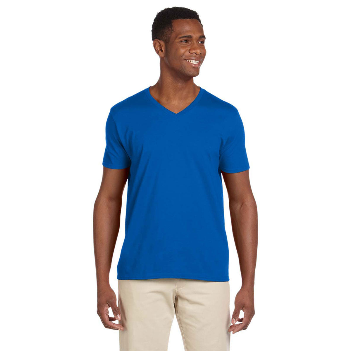T-shirt Homme Gildan - 100% Coton Pré-rétréci, Col Sans Couture - Coupe Classique, Plusieurs Coloris - Idéal Basique Quotidien