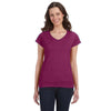 Gildan Women's Berry SoftStyle 4.5 oz. Fitted V-Neck T-Shirt