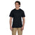 Gildan Unisex Black 5.5 oz. 50/50 Pocket T-Shirt