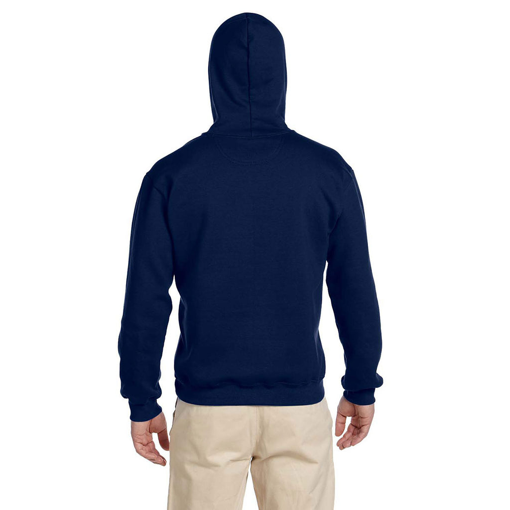 Gildan Unisex Navy Premium Cotton Ringspun Hooded Sweatshirt