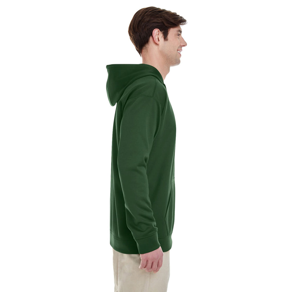 Gildan Men's Sport Dark Green Performance 7 oz. Tech Hooded Sweatshirt