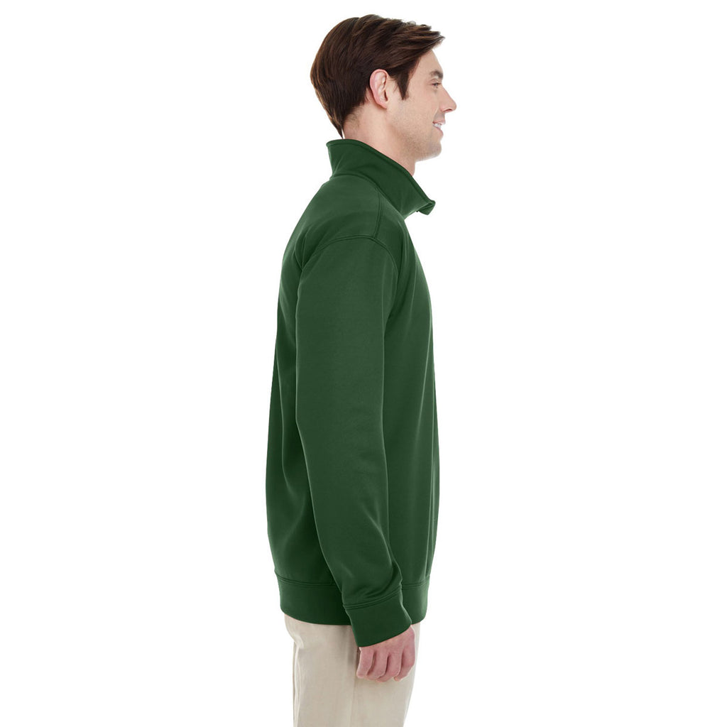 Gildan Unisex Sport Dark Green Performance 7 oz. Tech Quarter-Zip Sweatshirt