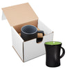 Primeline Black-Green-Lime 10 oz Tribal Curve Ceramic Mug in Individual Mailer