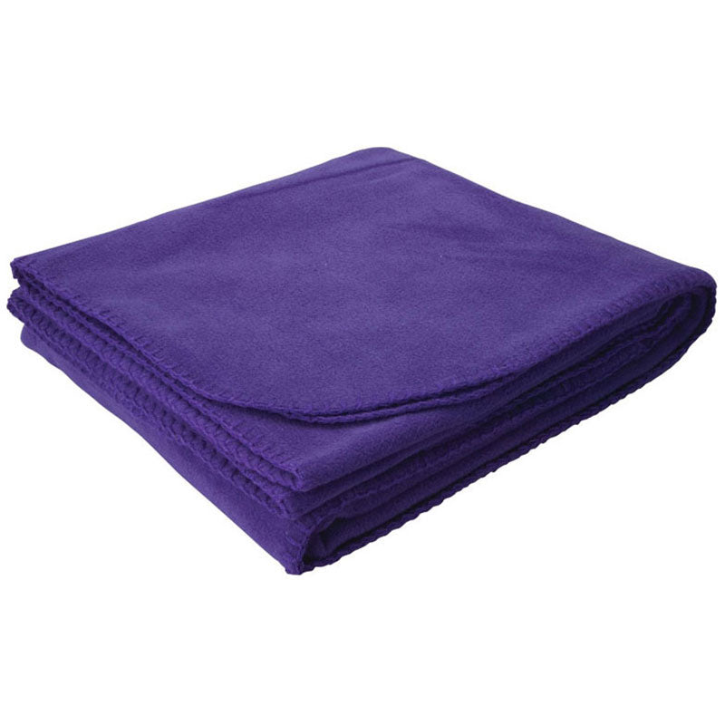 Logomark Purple Brookwater Fleece Blanket