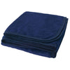 Logomark Navy Brookshire Micro-Plush Blanket