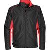 Stormtech Men's Black/Sport Red Axis Track Jacket