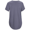 Expert Women's Graphite Side Vent Drapey High Low Shirt Tail T-Shirt