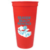Bullet Red Solid 24oz Stadium Cup
