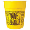 Bullet Yellow Fluted 24oz Stadium Cup