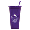 Bullet Amethyst Jewel 24oz Tumbler with Lid and Straw