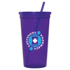 Bullet Amethyst Jewel 32oz Tumbler with Lid and Straw