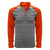 Levelwear Men's Heather Grey/Orange Vandal Quarter Zip
