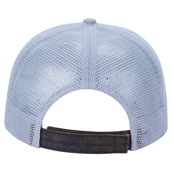 Paramount Apparel Silver Washed Twill and Waxcloth Cap