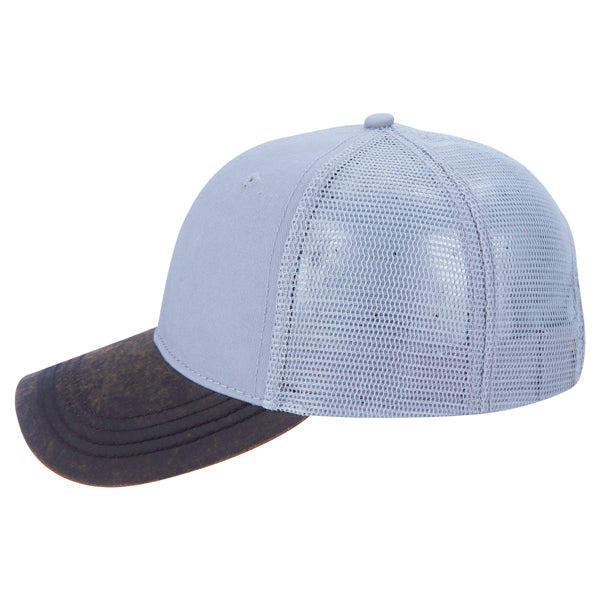 Paramount Apparel Silver Washed Twill and Waxcloth Cap