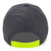 Paramount Apparel Charcoal/Fluorescent Yellow Performance Contrasting Visor
