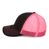 Paramount Apparel Black/Neon Pink Neon Mesh Back Cap