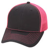 Paramount Apparel Charcoal/Neon Pink Neon Mesh Back Cap