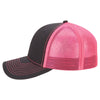 Paramount Apparel Charcoal/Neon Pink Neon Mesh Back Cap