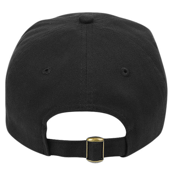 Paramount Apparel Black Caps 101 Unstructured Jockey Brushed Twill Cap